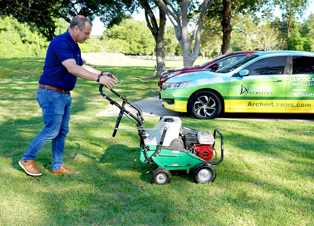 How Aeration and Compost Topdressing Help Your Houston Lawn Thrive