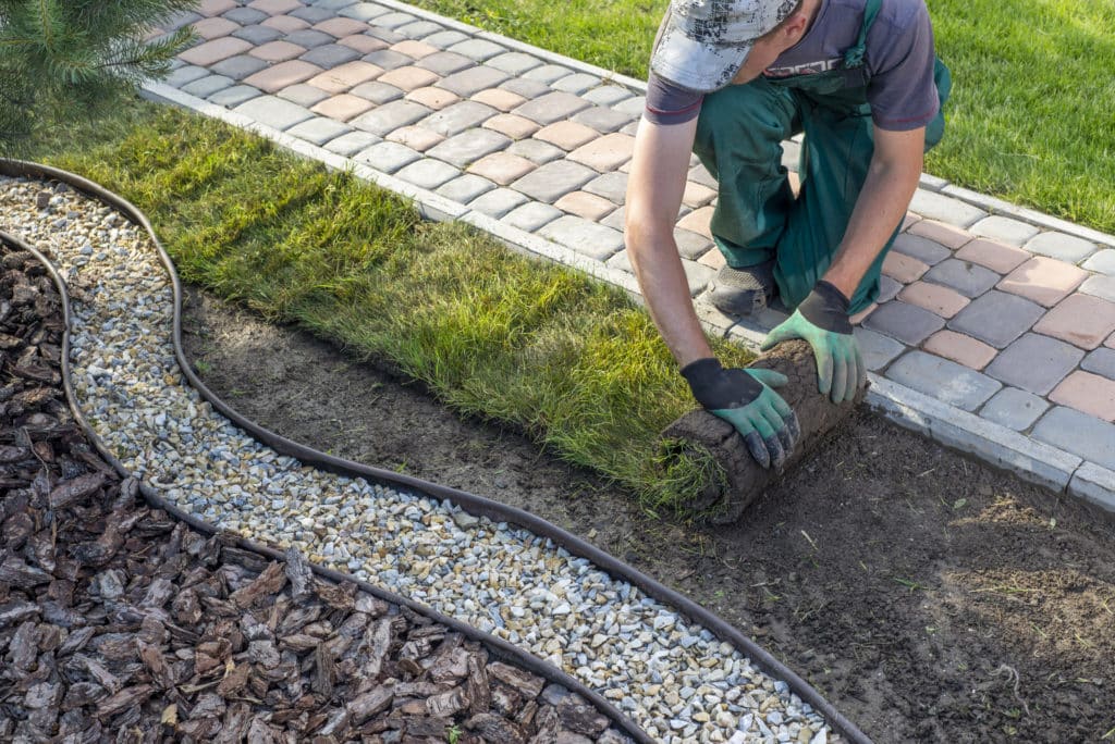 local landscaper at work